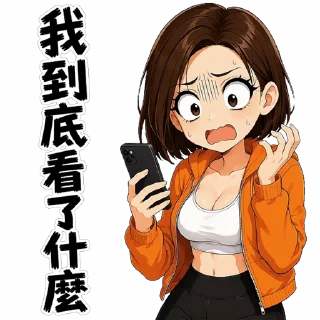 😱 emoji 豆包：越來越抽象了 XD #Doubao #Dola #AI Telegram sticker 9 of 111