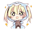 Sticker from Little Girl Animated