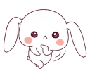 😶 emoji Ultra-small rabbit @tikelku Telegram sticker 14 of 41
