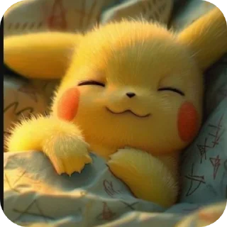 😴 emoji Pikachu Telegram sticker 9 of 15