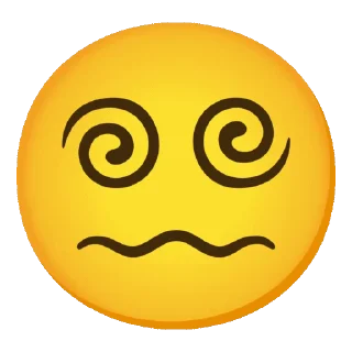 😵‍💫 emoji ᯼ ᵍᵒᵍᵍˡᵉЄᗰƠᒍƖƧ ┃@laddukadabba2 ᯼ Telegram sticker 13 of 50