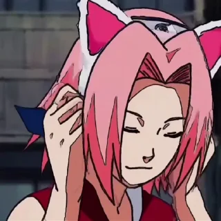 😸 emoji Sakura haruno|| Yuanita mon Telegram sticker 18 of 34