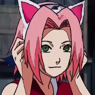 😸 emoji Sakura haruno|| Yuanita mon Telegram sticker 19 of 34