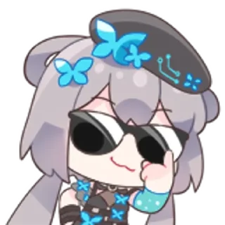 🤠 emoji 洛天依9th生日纪念 Telegram sticker 9 of 14