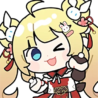 👊 emoji C酱兔兔纪念包 Telegram sticker 21 of 31