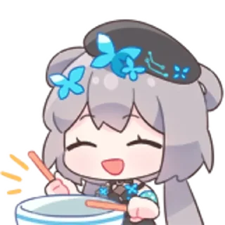 😄 emoji 洛天依9th生日纪念 Telegram sticker 8 of 14