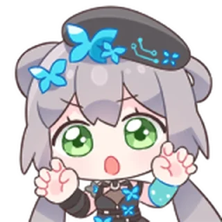 😡 emoji 洛天依9th生日纪念 Telegram sticker 1 of 15