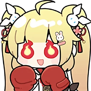 👊 emoji C酱兔兔纪念包 Telegram sticker 2 of 31