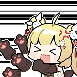 👊 emoji C酱兔兔纪念包 Telegram sticker 10 of 31