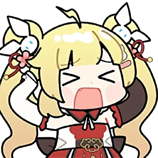 😫 emoji C酱兔兔纪念包 Telegram sticker 8 of 31