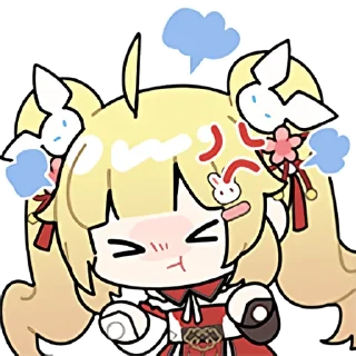 🤬 emoji C酱兔兔纪念包 Telegram sticker 24 of 31