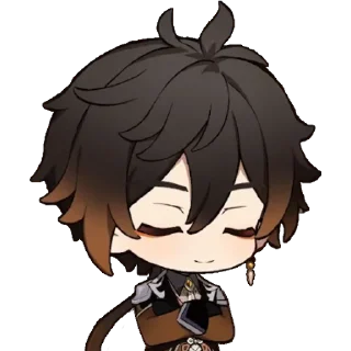 😌 emoji zhongli Telegram sticker 8 of 14