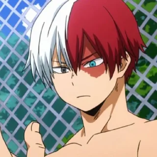 🧊 emoji shoto todoroki @INSCMNIAC Telegram sticker 7 of 50