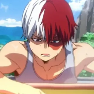 🧊 emoji shoto todoroki @INSCMNIAC Telegram sticker 2 of 50