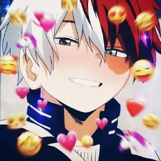 ❄️ emoji Todoroki Shoto Telegram sticker 10 of 120