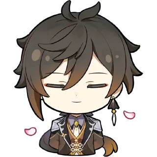 😌 emoji zhongli Telegram sticker 7 of 14