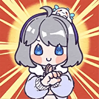 🙏 emoji 星瞳 Telegram sticker 23 of 48