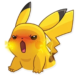 😡 emoji @Opstickerpacks ✨pikachu 🌸🍃 Telegram sticker 16 of 40
