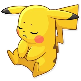 😞 emoji @Opstickerpacks ✨pikachu 🌸🍃 Telegram sticker 19 of 40
