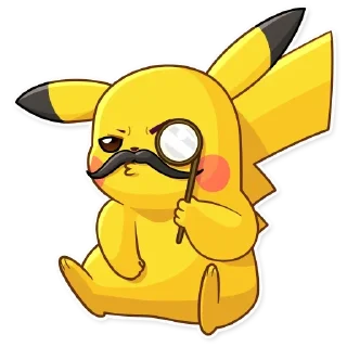 😑 emoji @Opstickerpacks ✨pikachu 🌸🍃 Telegram sticker 24 of 40