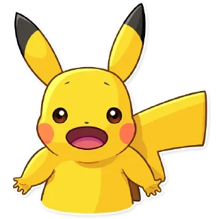 😱 emoji @Opstickerpacks ✨pikachu 🌸🍃 Telegram sticker 17 of 40