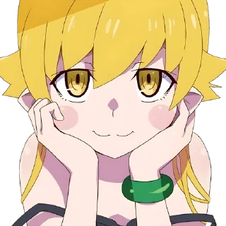 🫡 emoji Monogatari || @anime_sticker_noob Telegram sticker 24 of 80