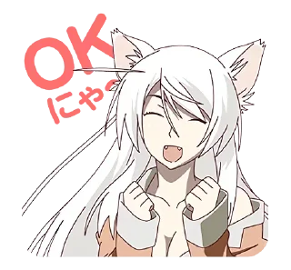 😸 emoji Monogatari @Yoga_CIC Telegram sticker 5 of 88