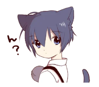 🐰 emoji Cute cat ear boy2 @bistic Telegram sticker 7 of 16