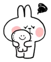 😢 emoji Spoiled Rabbit and Smile Person Telegram sticker 22 of 40