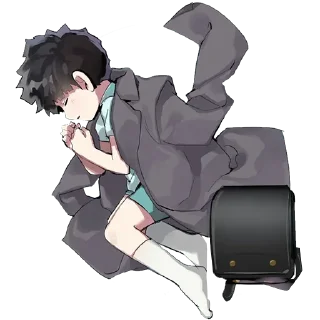 😴 emoji Mob phycho @mangaenglish Telegram sticker 12 of 30