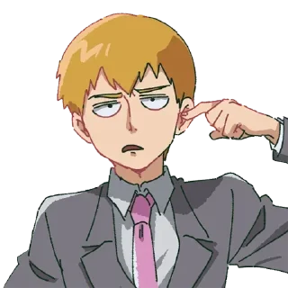 😕 emoji Mob phycho @mangaenglish Telegram sticker 21 of 30