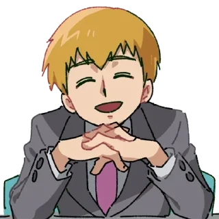 😄 emoji Mob phycho @mangaenglish Telegram sticker 20 of 30