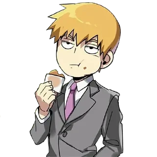 😐 emoji Mob phycho @mangaenglish Telegram sticker 19 of 30