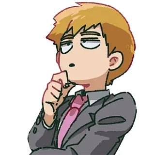 🤔 emoji Mob phycho @mangaenglish Telegram sticker 22 of 30