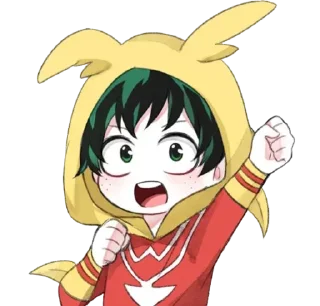 😆 emoji DEKU @ANIMESTICKERCHANNEL Telegram sticker 17 of 80