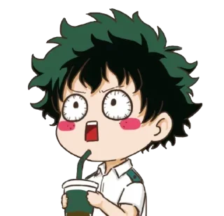 😳 emoji DEKU @ANIMESTICKERCHANNEL Telegram sticker 24 of 80