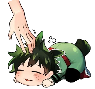 ☺️ emoji DEKU @ANIMESTICKERCHANNEL Telegram sticker 19 of 80