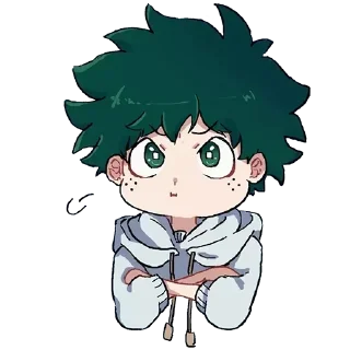 😤 emoji DEKU @ANIMESTICKERCHANNEL Telegram sticker 6 of 80