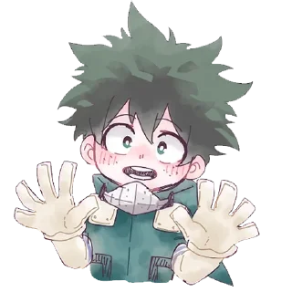 🥰 emoji DEKU @ANIMESTICKERCHANNEL Telegram sticker 5 of 80