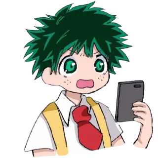 🥺 emoji DEKU @ANIMESTICKERCHANNEL Telegram sticker 2 of 80