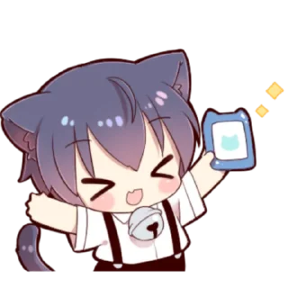 🍓 emoji Little Cat Boy ; @Leefanogavin Telegram sticker 8 of 100