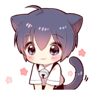 🍓 emoji Little Cat Boy ; @Leefanogavin Telegram sticker 16 of 100