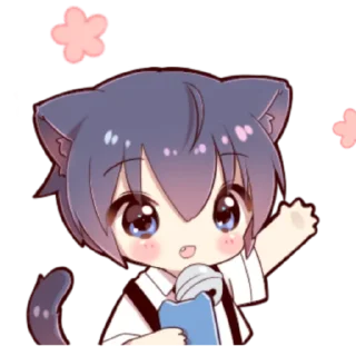🍓 emoji Little Cat Boy ; @Leefanogavin Telegram sticker 12 of 100