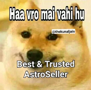 Sticker from Astropay seller @thekunaljain