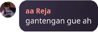 Sticker from reja ganteng