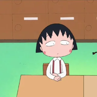Sticker from Chibi Maruko 𔘓 @lilbebekuromi