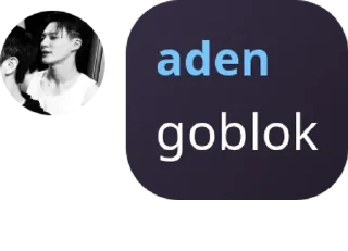 Sticker from pack aden