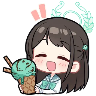😋 emoji ブルーアーカイブ/Blue Archive/碧蓝档案/蔚蓝档案/블루 아카이브 sticker包 @Uindobureka Telegram sticker 7 of 105