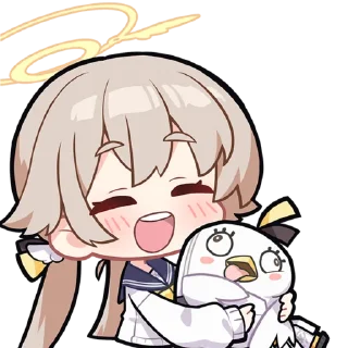 🥰 emoji ブルーアーカイブ/Blue Archive/碧蓝档案/蔚蓝档案/블루 아카이브 sticker包 @Uindobureka Telegram sticker 6 of 105