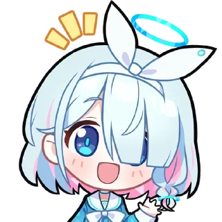 Sticker from ブルーアーカイブ/Blue Archive/碧蓝档案/蔚蓝档案/블루 아카이브 sticker包 @Uindobureka